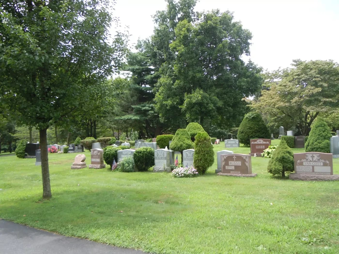The grounds at Commack Cemetery.