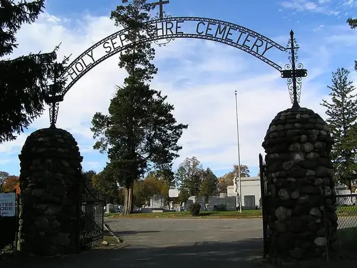 The grounds at Holy Sepulchre Cemetery.