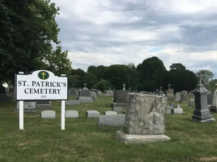 The grounds at St Patrick's Cemetery.