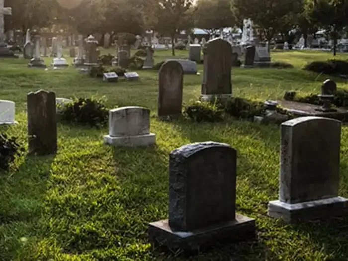 The grounds at Trinity Cemetery.