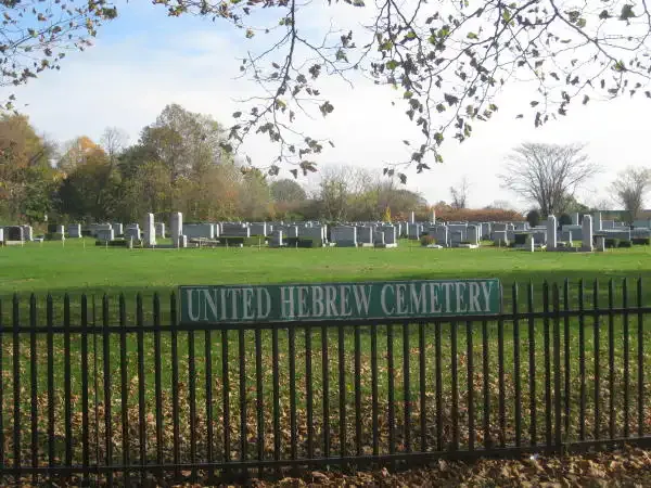 The grounds at United Hebrew Cemetery.